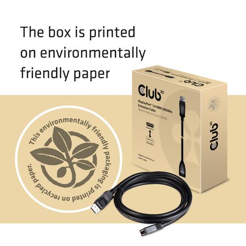 Club 3D DisplayPort1.4 HBR3 EC 8K60HZ M/F 2m