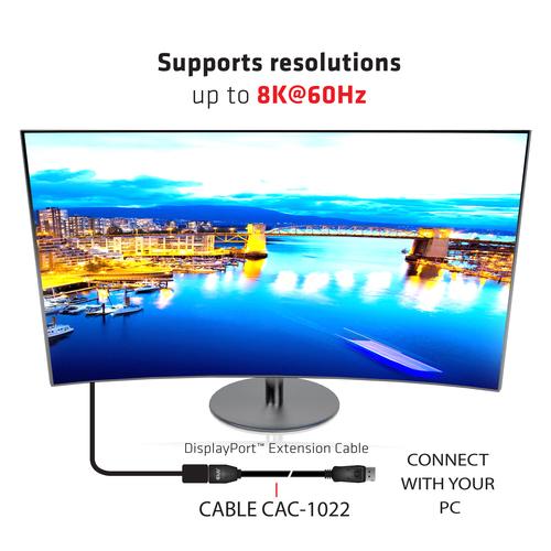 Club 3D DisplayPort1.4 HBR3 EC 8K60HZ M/F 2m