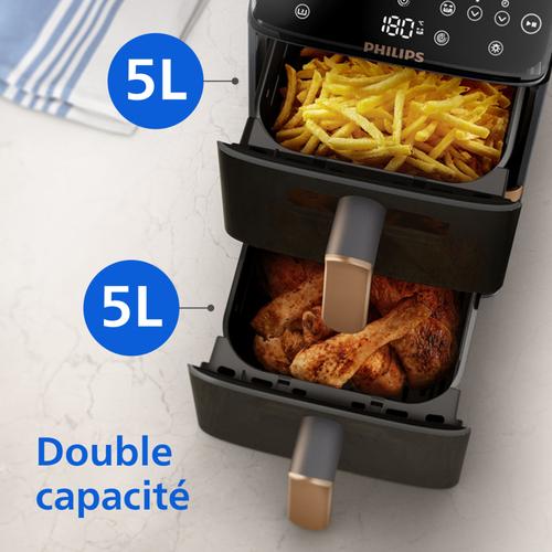 Philips 4000 series Gestapelde Airfryer met twee manden uit de 4000-serie