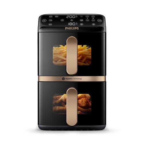 Philips 4000 series Gestapelde Airfryer met twee manden uit de 4000-serie