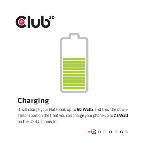Club 3D USB TC3.2 Gen 1 Uni Trip 4K CD 60w