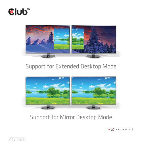 Club 3D USB TC3.2 Gen 1 Uni Trip 4K CD 60w