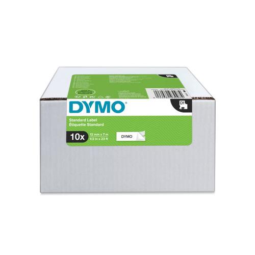 Dymo DYMO D1 BK/WHI 12MMX7M 10 PK