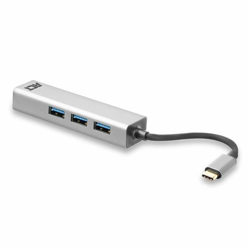 ACT USB-C to USB-A Hub 3 ports with GigabitEthernet metal housing
