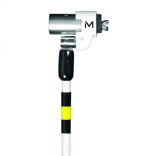 Mobilis Wedge Slot Lock Rotating - Slim White -Comaptible devices systems using NOBLE lock slot - Compatible Master Key