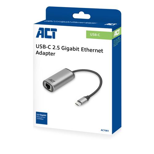 ACT USB-C to 2.5 Gigabit Ethernet Adapter