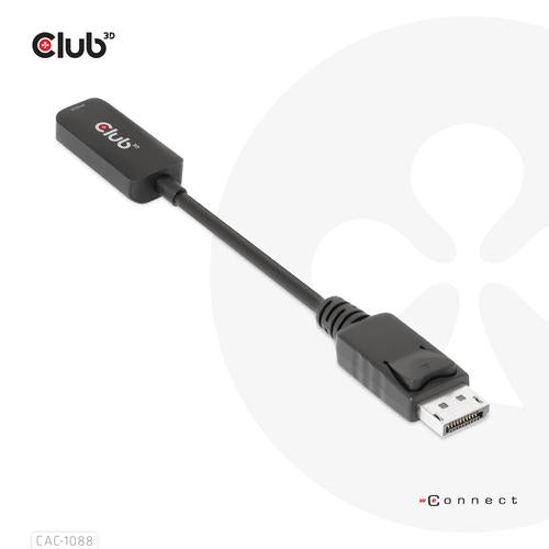 Club 3D DisplayPort 1.4 to HDMI 4K120Hz/8K60Hz HDR Active adapter M/F