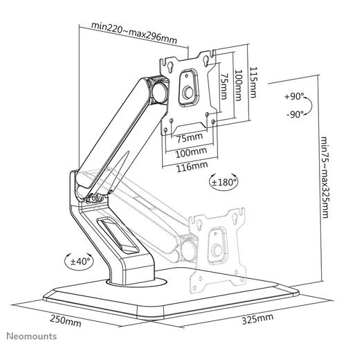 Neomounts Neomounts Flat Screen Desk Mount (stand)