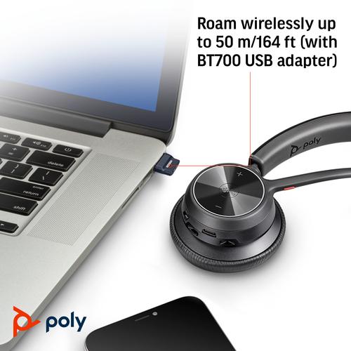 HP Poly Voyager 4310 Microsoft Teams Certified USB-A Headset + BT700 dongle