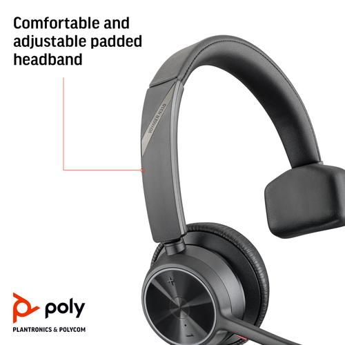 HP Poly Voyager 4310 Microsoft Teams Certified USB-A Headset + BT700 dongle