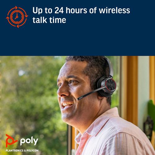 HP Poly Voyager 4310 USB-C Headset + BT700 dongle + oplaadstatief