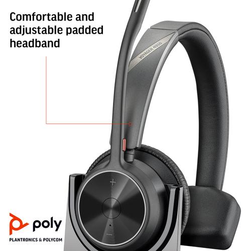 HP Poly Voyager 4310 USB-C Headset + BT700 dongle + oplaadstatief