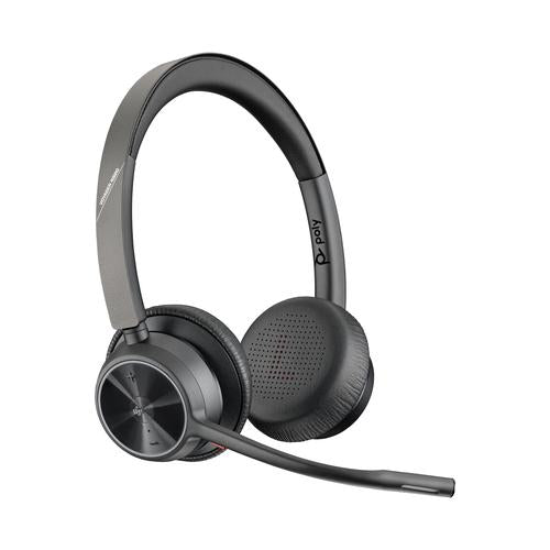 HP Poly Voyager 4320-M Microsoft Teams Certified Headset + BT700 dongle + oplaadstatief