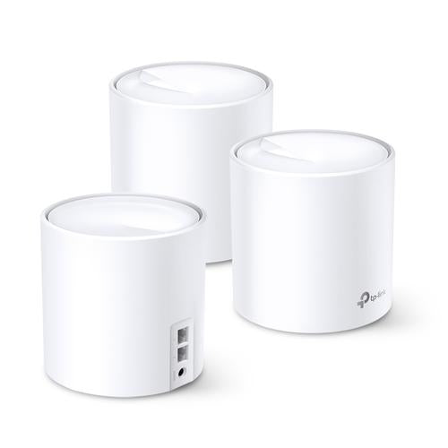 TP-Link AX1800 Whole-Home Mesh Wi-Fi System Wi-Fi 6 Qualcomm 1GHz Quad-core CPU 1201Mbps at 5GHz+574Mbps at 2.4GHz 2 Gigabit Ports 4 internal antennas