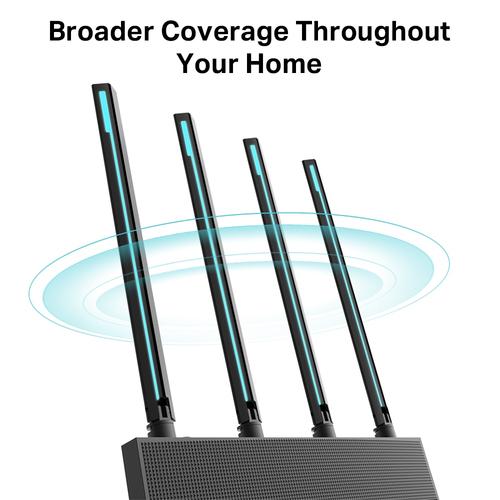 TP-Link AC1900 Dual-Band Wi-Fi Router 1300Mbps at 5GHz + 600Mbps at 2.4GHz 5 Gigabit Ports 4 antennas. MU-MIMO Beamforming Smart Connect IPTV Access Point Mode IPv6 Rea