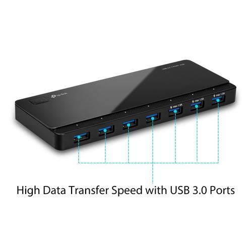 TP-Link UH700 7 ports USB 3.0 Hub Desktop 12V/2.5A power adapter included