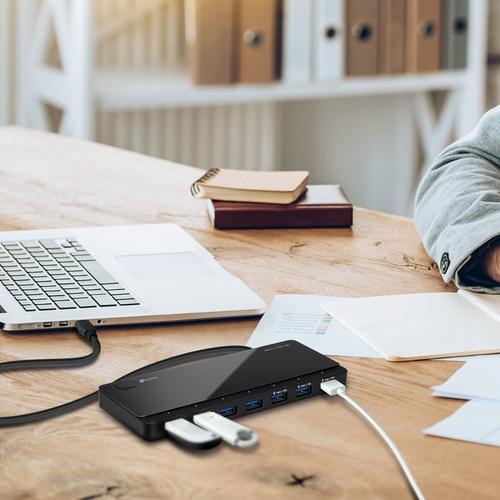 TP-Link UH700 7 ports USB 3.0 Hub Desktop 12V/2.5A power adapter included