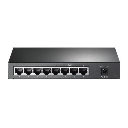 TP-Link TL-SG1008P 8-Port Gigabit Desktop PoE Switch 8 10/100/1000Mbps RJ45 ports including 4 PoE ports steel case