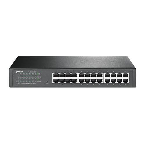 TP-Link TL-SG1024 24-port Gigabit Switch 24 10/100/1000M RJ45 ports 1U 19-inch rack-mountable steel case