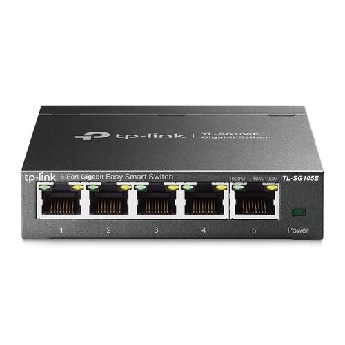 TP-Link TL-SG105 5-port Metal Gigabit Switch 5 10/100/1000M RJ45 ports supports GMP Snooping IEEE 802.1p QoS Plug & Play metal case