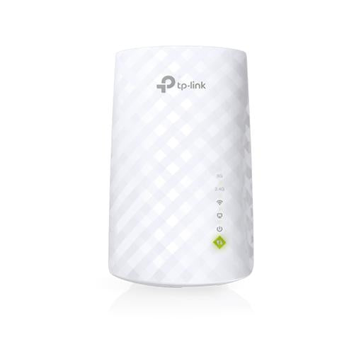 TP-Link RE200 AC750 Dual Band Wireless Wall Plugged Range Extender 433Mbps 5GHz + 300Mbps 2.4GHz 802.11ac/a/b/g/n Ranger Extender button/mode internal Antennas