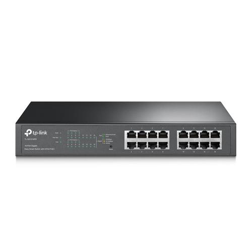 TP-Link TL-SG1016 16-port Gigabit Switch 16 10/100/1000M RJ45 ports 1U 19-inch rack-mountable steel case