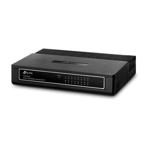TP-Link TL-SF1016D 16-port 10/100M Desktop Switch 16 10/100M RJ45 ports Plastic case