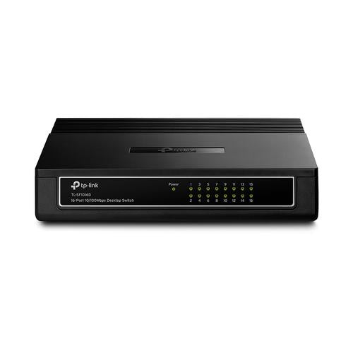 TP-Link TL-SF1016D 16-port 10/100M Desktop Switch 16 10/100M RJ45 ports Plastic case