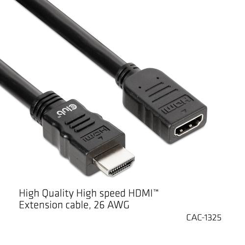 Club 3D HIGH SPEED HDMI 4K60HZ EXTENSION CABLE 5M/16.4FT MALE/FEMALE 26 AWG
