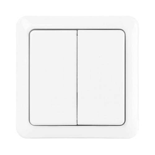ClickOnClickOff DOUBLE WALL SWITCH AWST8802 NL