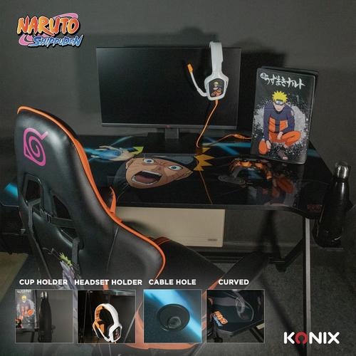 Konix Naruto 20250207 computerbureau Zwart, Meerkleurig