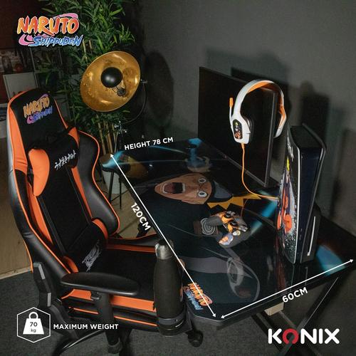 Konix Naruto 20250207 computerbureau Zwart, Meerkleurig