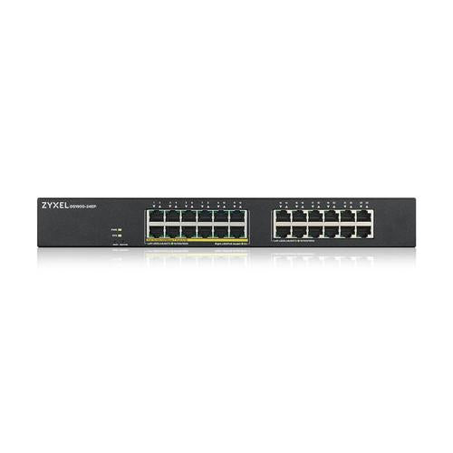 ZYXEL GS1900-24 - 24-port GbE L2 - 12 Port PoE Smart Switch - rackmount - 130 Watt