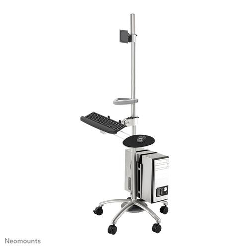 Neomounts Neomounts Mobile Workplace Floor Stand (monitor keyboard/mouse & PC)