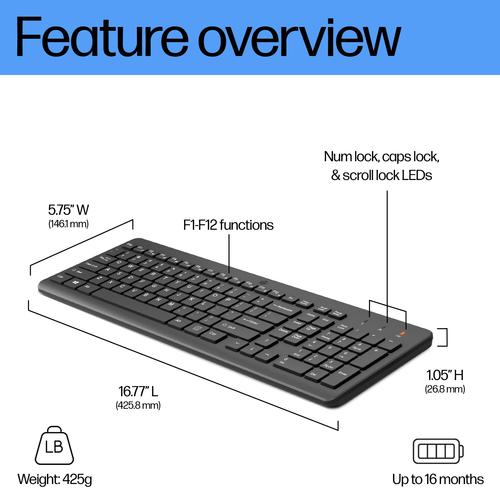 HP Printing & Computing HP 220 WL KBD EURO