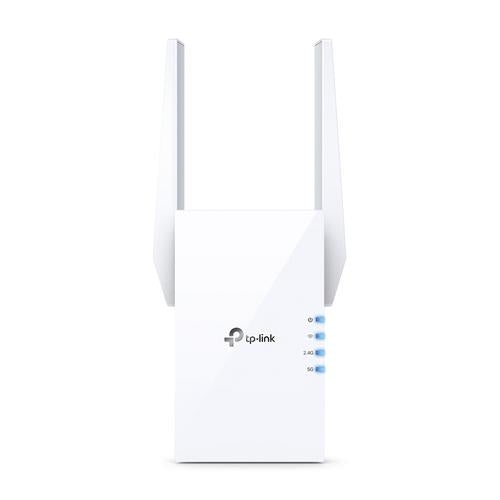 TP-Link AX1800 Wi-Fi 6 Range Extender SPEED: 574 Mbps at 2.4 GHz + 1201 Mbps at 5 GHz SPEC: 2 x External Antennas 1 x Gigabit Port Broadcom 1.5GHz Quad-Core CPU 1024
