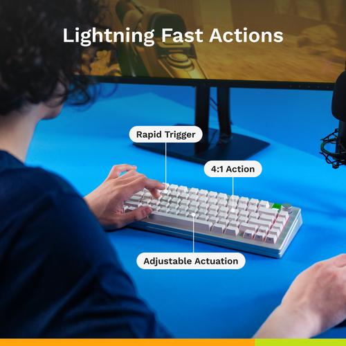 Glorious Gaming GMMK 3 HE 75% Prebuilt toetsenbord Gamen USB QWERTY Amerikaans Engels Zwart
