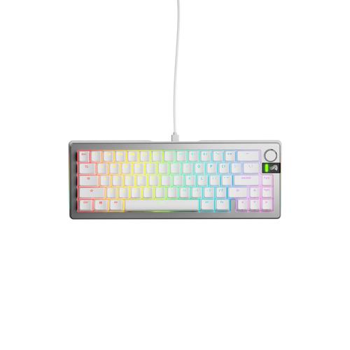 Glorious Gaming GMMK 3 PRO 65% Prebuilt toetsenbord Gamen USB QWERTY Amerikaans Engels Zilver