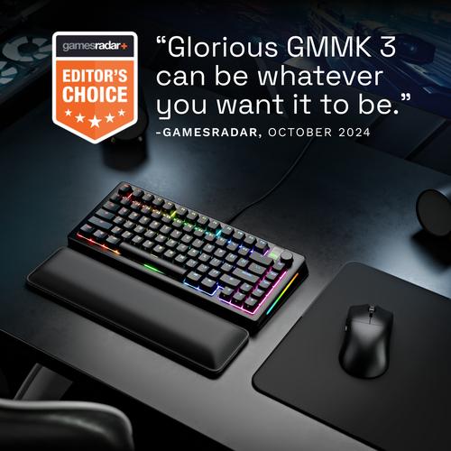 Glorious Gaming GMMK 3 PRO 75% Prebuilt toetsenbord Gamen USB QWERTY Amerikaans Engels Zwart