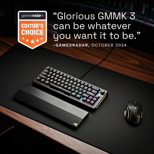 Glorious Gaming GMMK 3 65% Prebuilt toetsenbord Gamen USB QWERTY Amerikaans Engels Zwart
