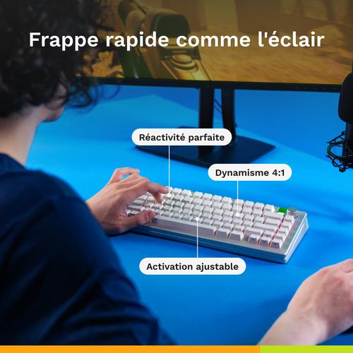 Glorious Gaming GMMK 3 HE 100% Prebuilt toetsenbord Gamen USB QWERTY Amerikaans Engels Wit