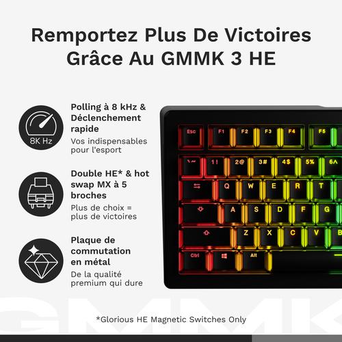 GMMK 3 HE 75% Prebuilt Wired Black - FR