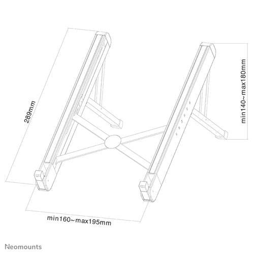 Neomounts Neomounts Foldable Notebook Desk Stand (ergonomic)