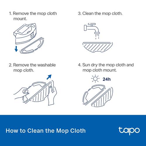 TP-Link Tapo RVA300 Robot Vacuum Washable Mop Cloth