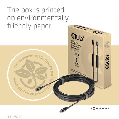 Club 3D USB TYPE C 3.1 GEN 1 MALE TO HDMI 2.0 FEMALE 4K60HZ UHD/ 3D ACTIVE ADAPTER