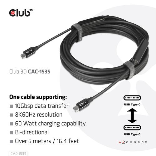 Club 3D USB TYPE C 3.1 GEN 1 MALE TO HDMI 2.0 FEMALE 4K60HZ UHD/ 3D ACTIVE ADAPTER