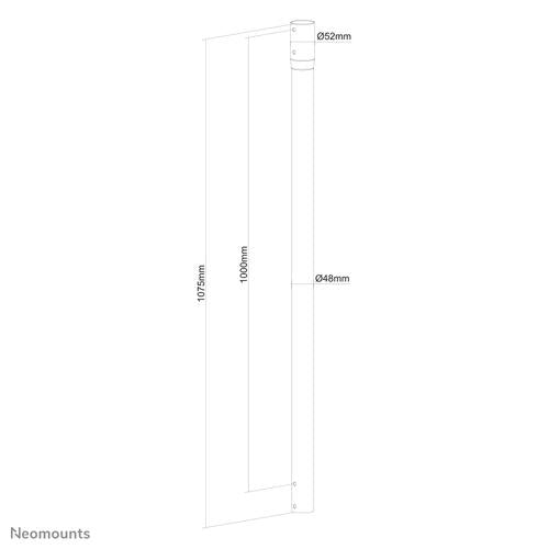 Neomounts 100 cm extension pole for FPMA-C340BLACK