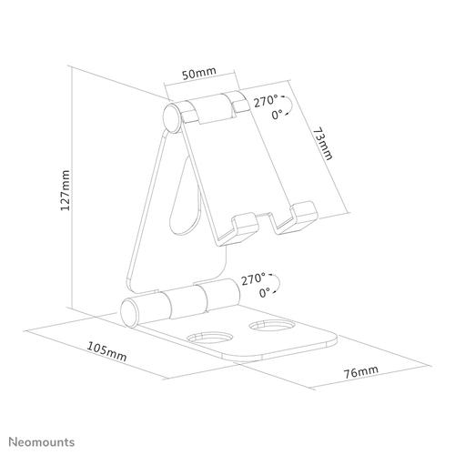 Neomounts Neomounts Phone Desk Stand (suited for phones up to 7i)