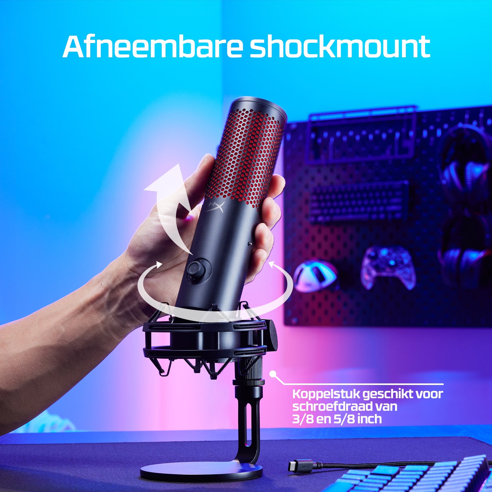 HyperX QuadCast 2 Black Microphone