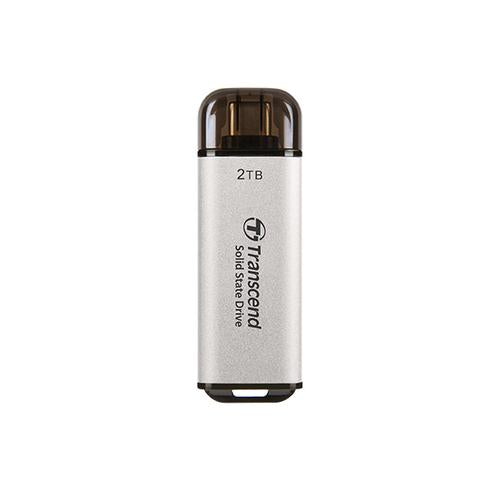 Transcend 2TB USB External SSD ESD300S USB 10GbpsType C Silver